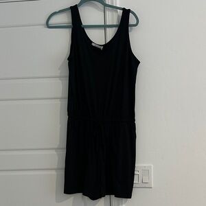 Black Tank Top Romper